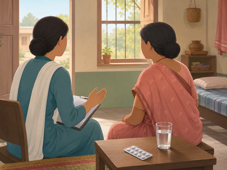 Counselling and adherence support through treatment.